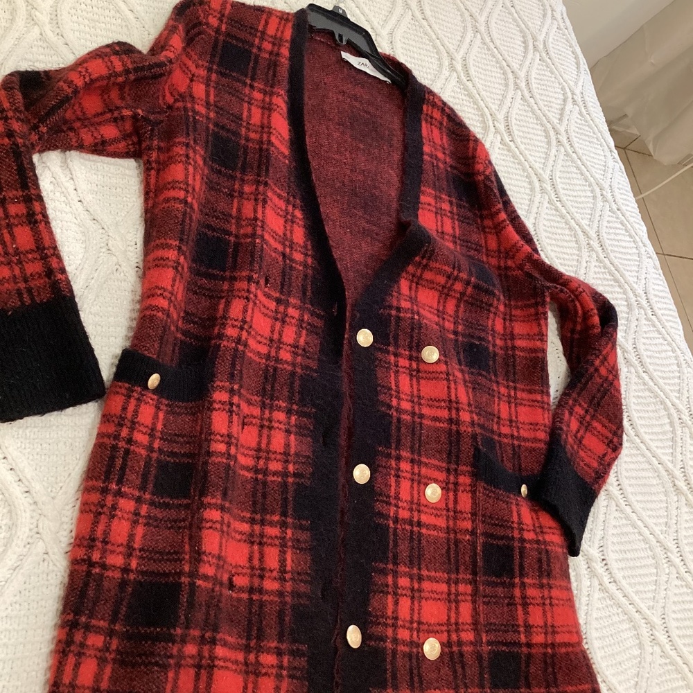 Zara Cutest red cardigan
